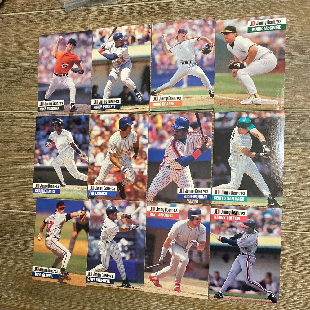 Baseball cards- Various- 1993 12 Total